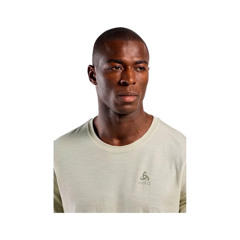 Majica s kratkimi rokavi Odlo BL TOP CREW SS MERINO 160 Agate Gray
