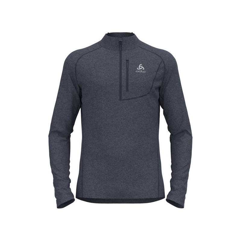 Polar fleece Odlo MID LAYER HZ TENCIA India Ink Melange