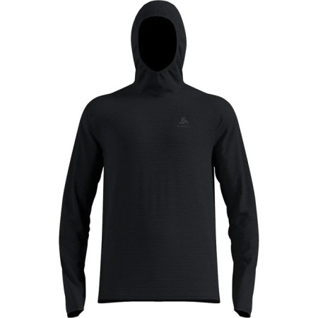 Polarfleece Odlo MID LAYER HOODY ESSENTIAL THERMAL Black