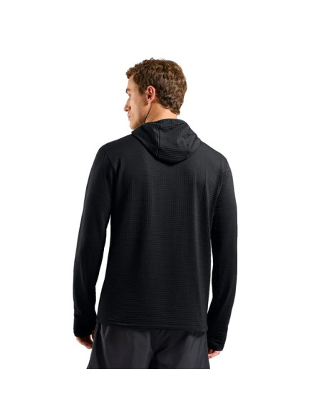 Pile Odlo MID LAYER HOODY ESSENTIAL THERMAL Black