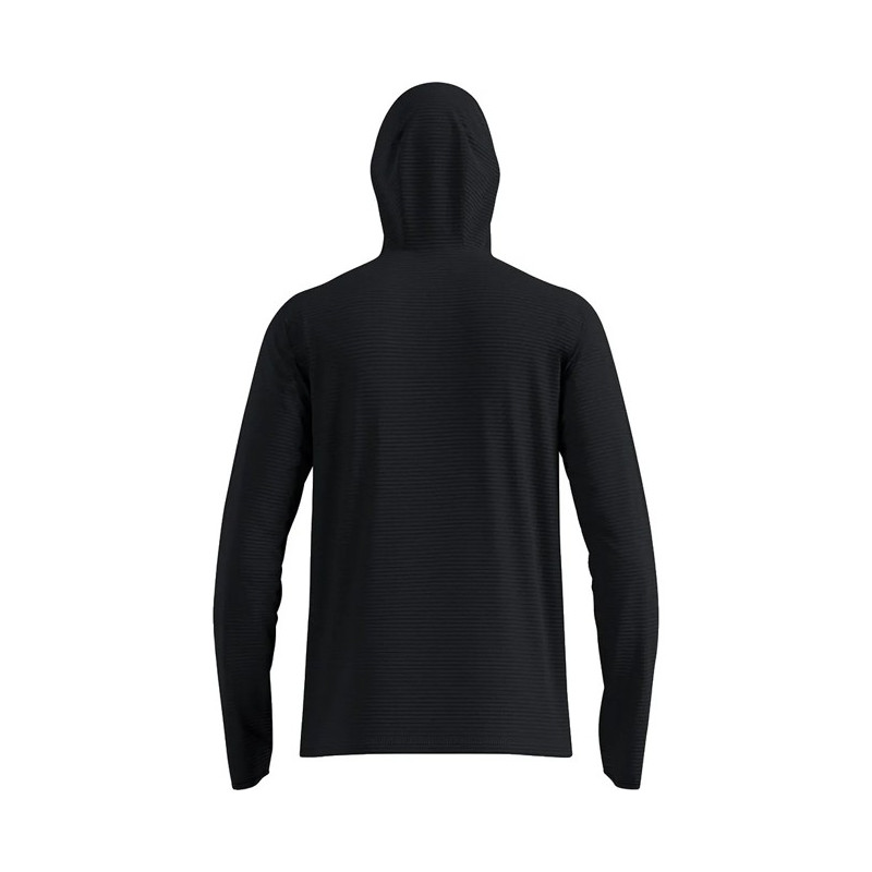 Polarfleece Odlo MID LAYER HOODY ESSENTIAL THERMAL Black