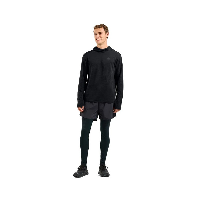 Pile Odlo MID LAYER HOODY ESSENTIAL THERMAL Black