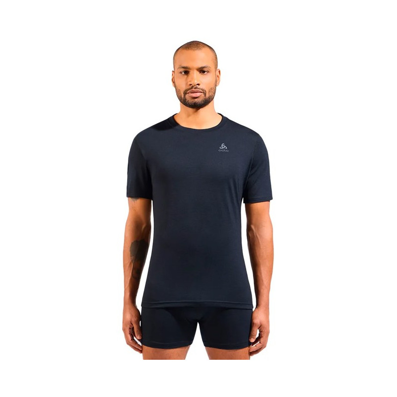 Koszulka Odlo BL TOP CREW SS MERINO 160 Black