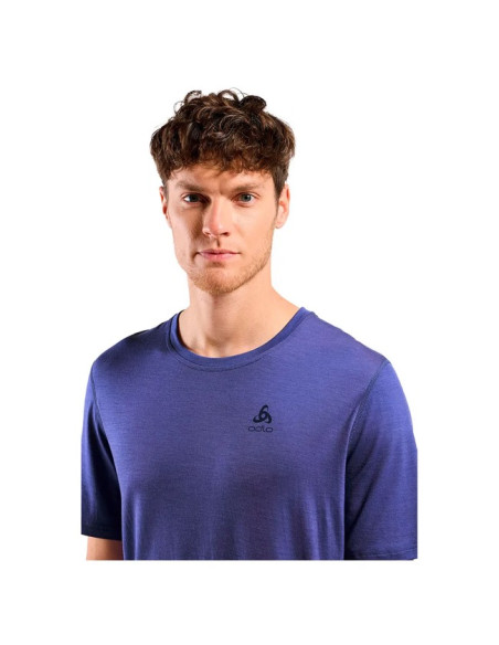 Póló Odlo BL TOP CREW SS MERINO 160 Skipper Blue