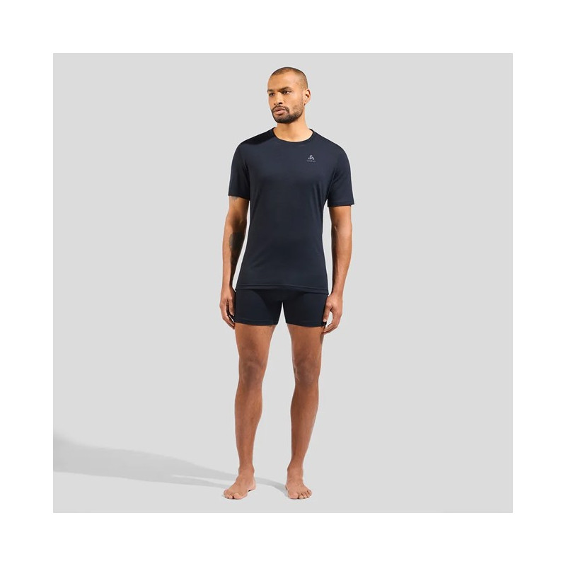 Koszulka Odlo BL TOP CREW SS MERINO 160 Black