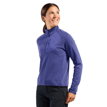 Camisola com capuz Odlo MID LAYER 1/2 ZIP ASCENT Skipper Blue