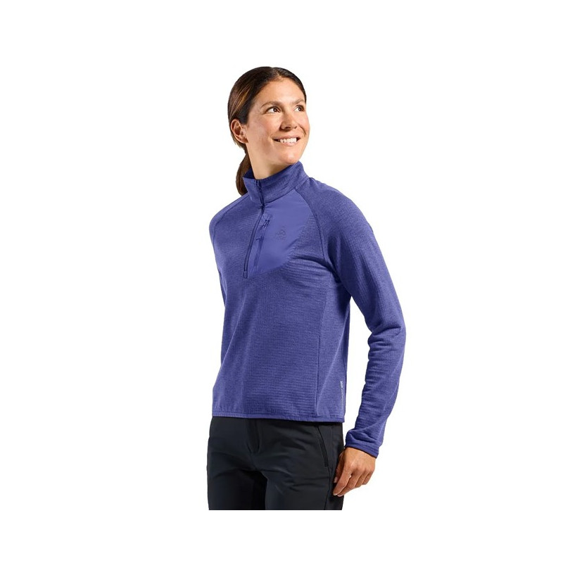 Felpa Odlo MID LAYER 1/2 ZIP ASCENT Skipper Blue
