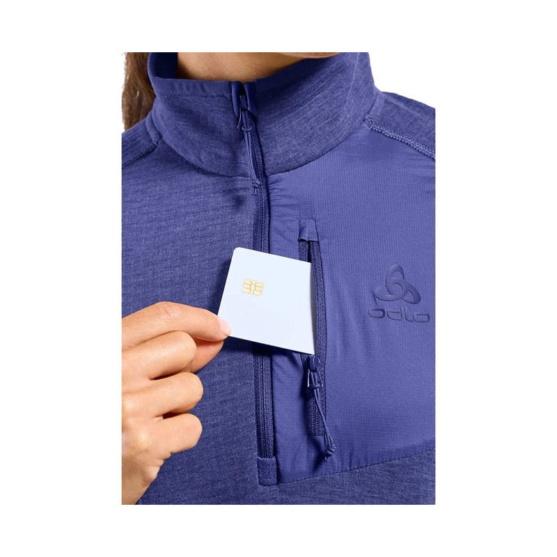 Sweatshirt Odlo MID LAYER 1/2 ZIP ASCENT Skipper Blue