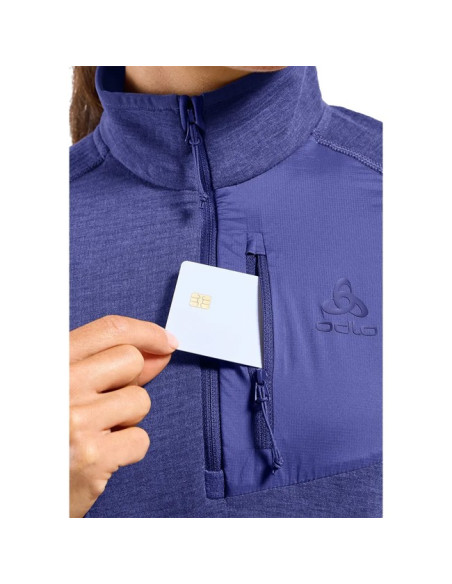 Sweatshirt Odlo MID LAYER 1/2 ZIP ASCENT Skipper Blue
