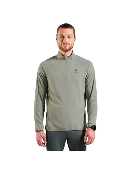 Bluza Odlo MID LAYER 1/2 ZIP ZW WARM Shadow