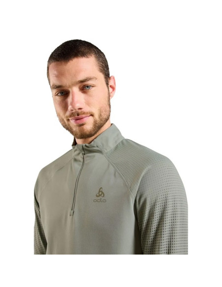 Sweatshirt Odlo MID LAYER 1/2 ZIP ZW WARM Shadow