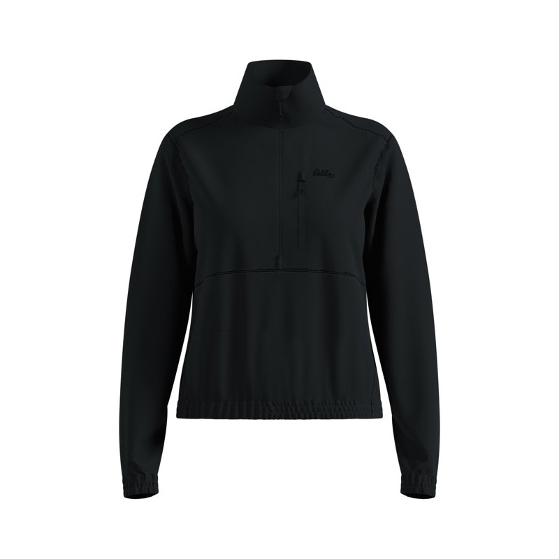 T-shirt Odlo MID LAYER 1/2 ZIP CLASSIC Black