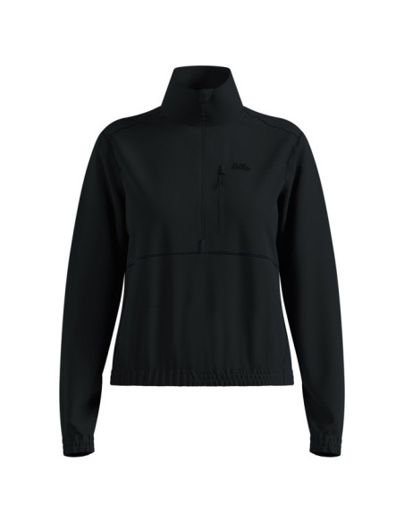 Marškinėliai Odlo MID LAYER 1/2 ZIP CLASSIC Black