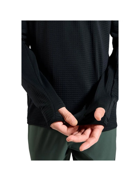 Fliskakna Odlo MID LAYER 1/2 ZIP ESSENTIAL THERMAL Blac