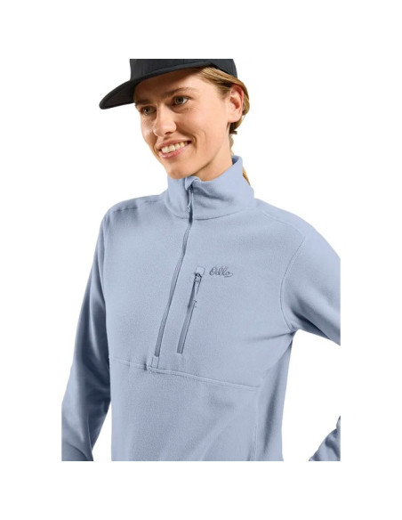 Fliskakna Odlo MID LAYER 1/2 ZIP CLASSIC Blue Heron