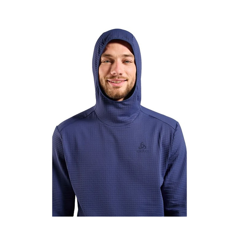 Polar fleece Odlo MID LAYER HOODY ESSENTIAL THERMAL Skippe