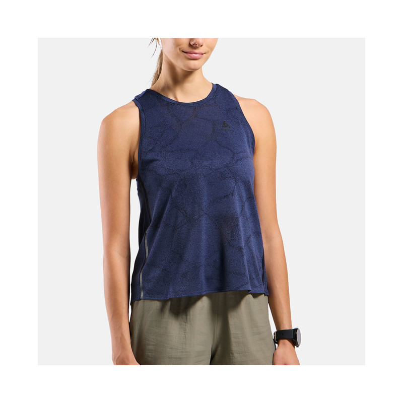 T-shirt Odlo CREW ZEROW ENGINE CHILL-TEC Eclipse