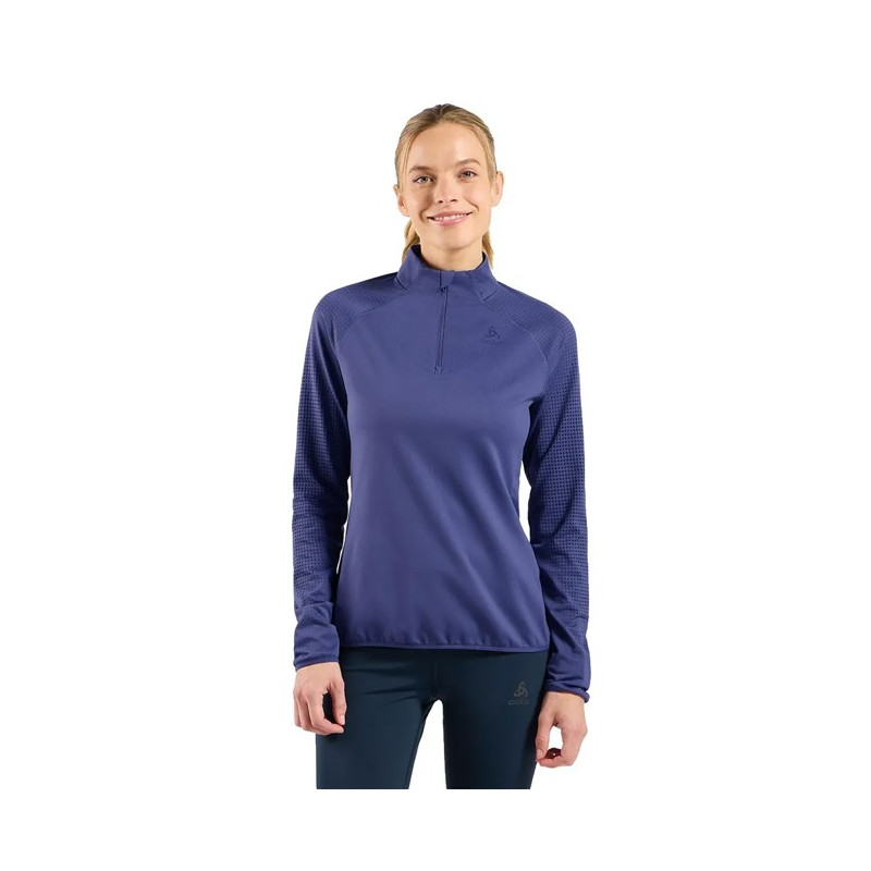 Sweatshirt Odlo MID LAYER 1/2 ZIP ZW WARM Skipper Blue