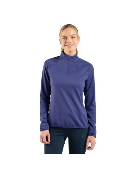 Sweatshirt Odlo MID LAYER 1/2 ZIP ZW WARM Skipper Blue