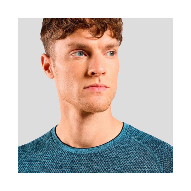 T-paita Odlo CREW SS ESSENTIAL SEAMLESS Dark Sapphire