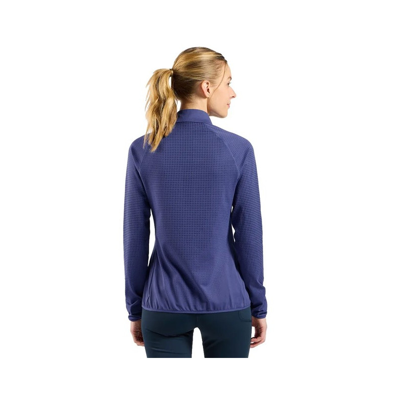 Felpa Odlo MID LAYER 1/2 ZIP ZW WARM Skipper Blue