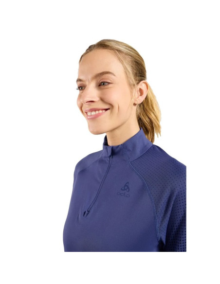 Sweatshirt Odlo MID LAYER 1/2 ZIP ZW WARM Skipper Blue