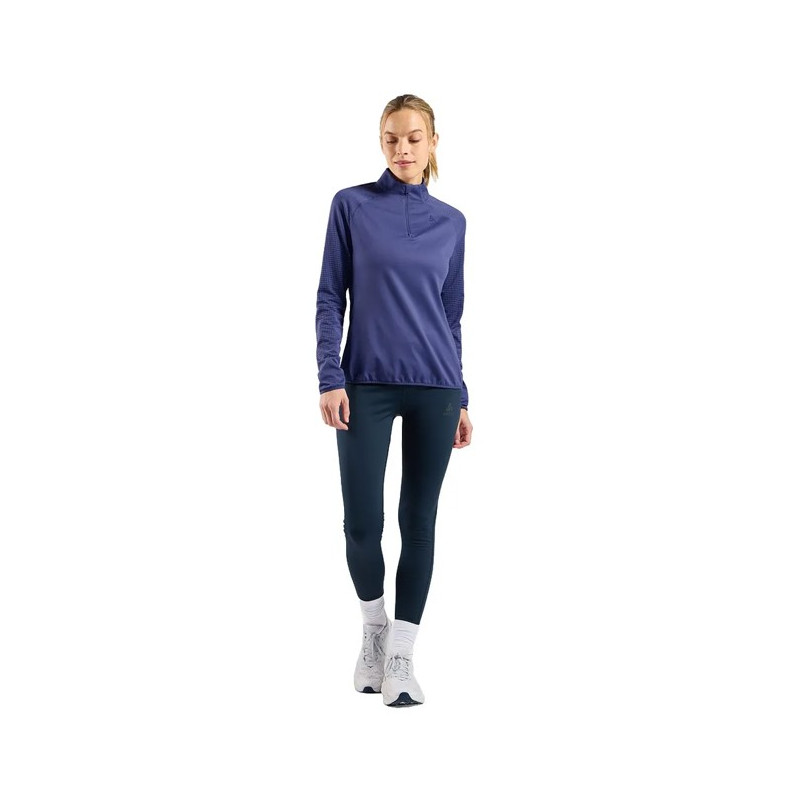 College Odlo MID LAYER 1/2 ZIP ZW WARM Skipper Blue