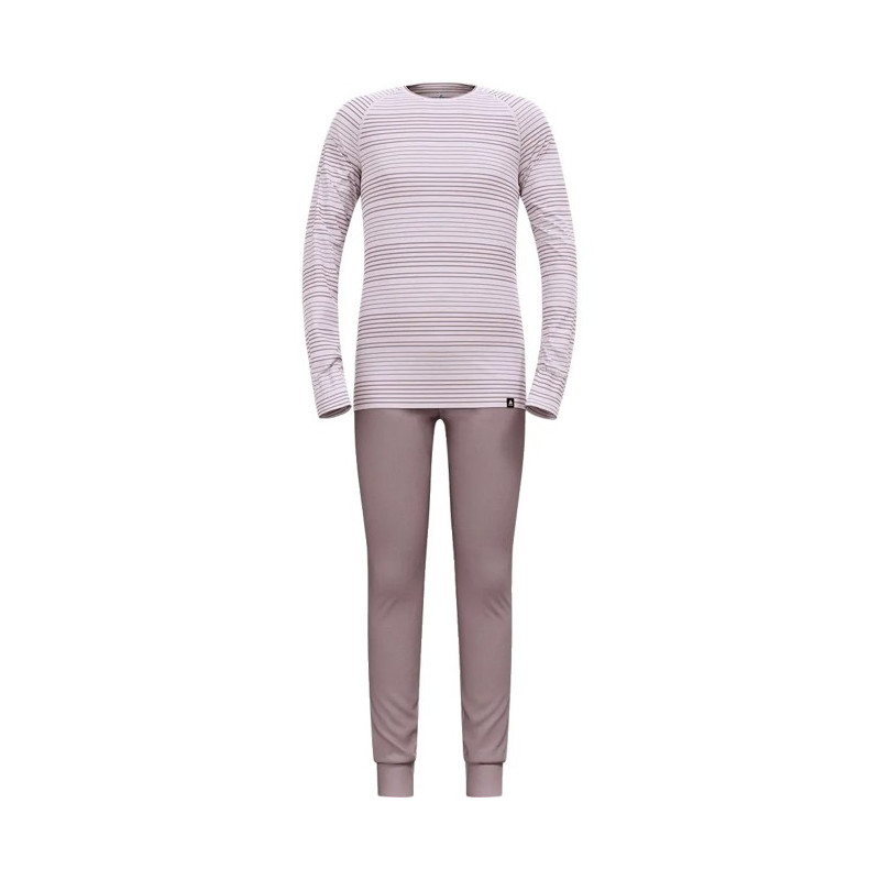 Pack Odlo SET LONG ACT WARM SET Misty Lilac - Gray