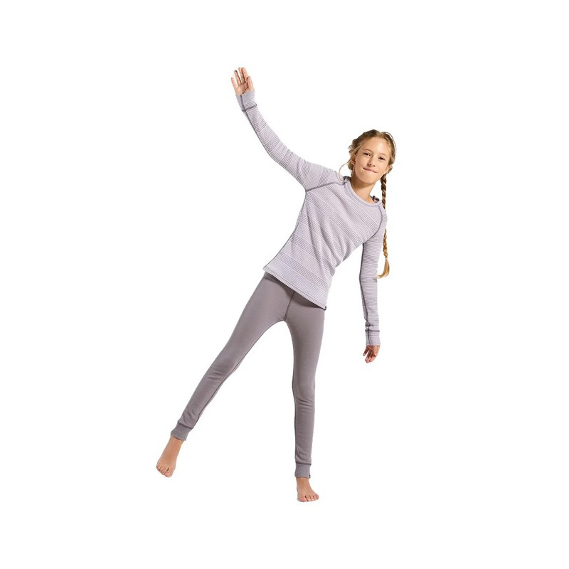 Balíček Odlo SET LONG ACT WARM SET Misty Lilac - Gray