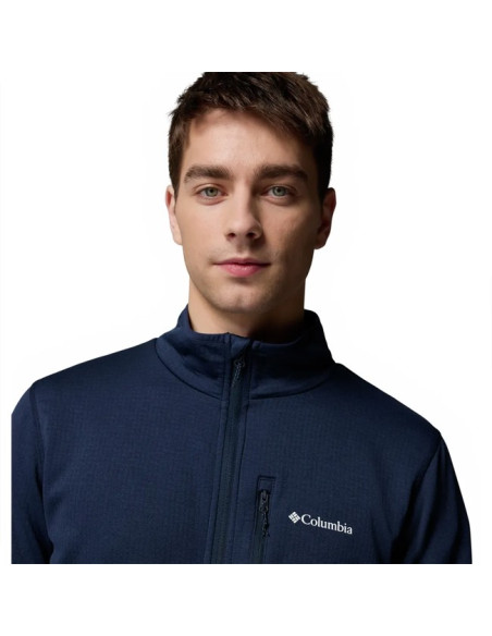 Polar Fleece Columbia ESSENTIAL HIKE GRID FZ Collegiate