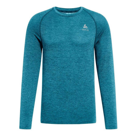 T-paita Odlo CREW LS ESSENTIAL SEAMLESS Dark Sapphire