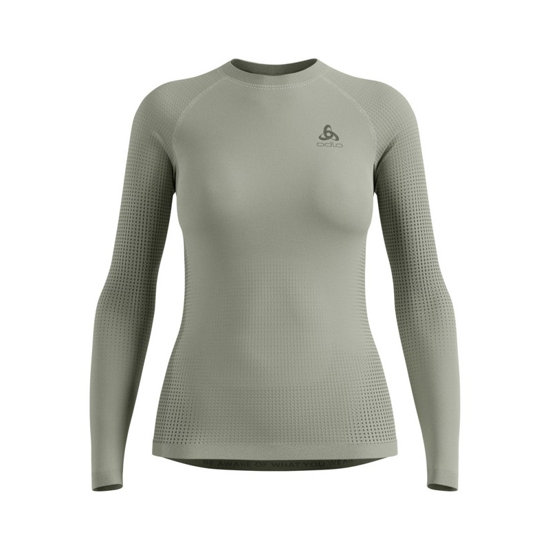 Majica s kratkimi rokavi Odlo BL TOP CREW LS PERF WARM Shadow