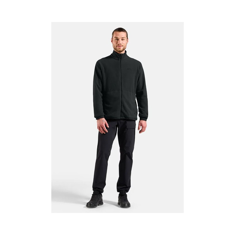 Polar fleece Odlo MID LAYER FZ CLASSIC Black