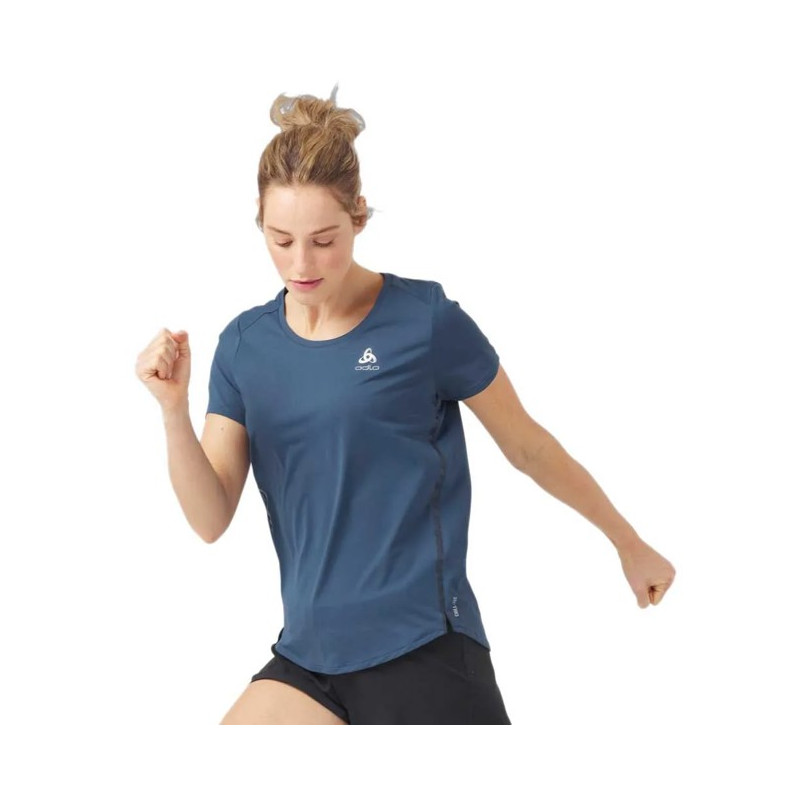 T-shirt Odlo CREW S/S ZEROWEIGHT CHILL-T Blue
