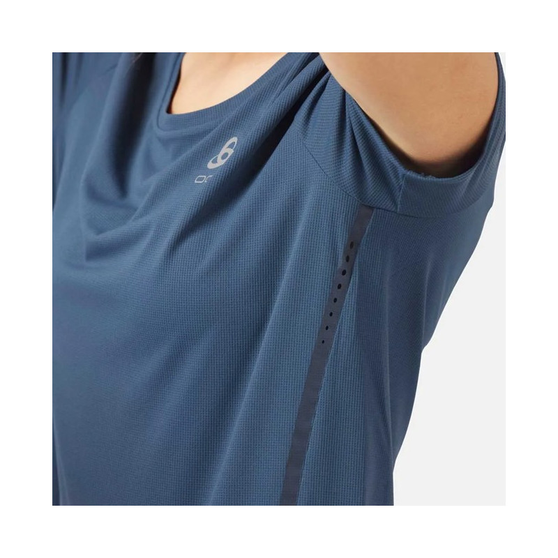 T-shirt Odlo CREW S/S ZEROWEIGHT CHILL-T Blue