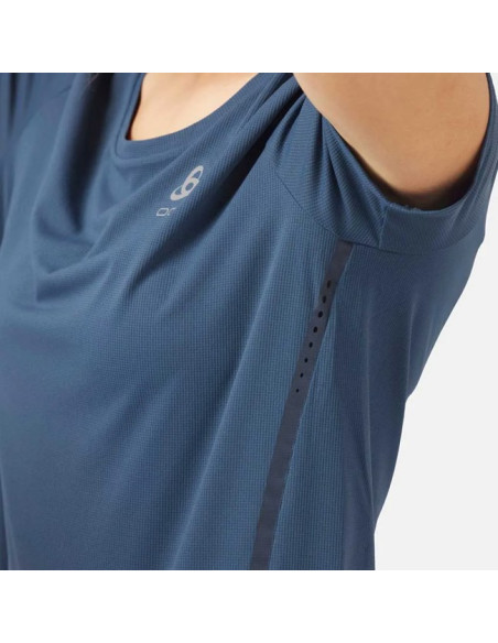 Majica s kratkimi rokavi Odlo CREW S/S ZEROWEIGHT CHILL-T Blue