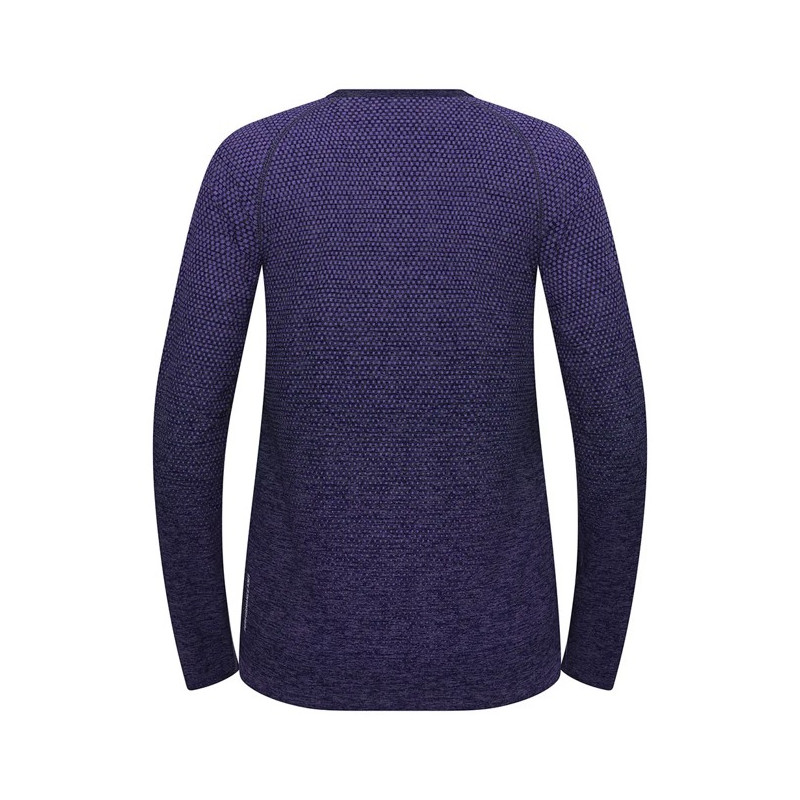 Póló Odlo CREW LS ESSENTIAL SEAMLESS Eclipse Melan