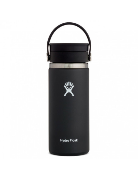 Flaske Hydro Flask 20oz WIDE MOUTH W/ FLEX SIP LID Black