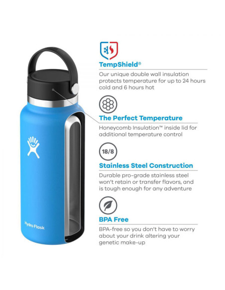 Termosas Hydro Flask 32Oz Wide Mouth W/Flex Cap 2.0