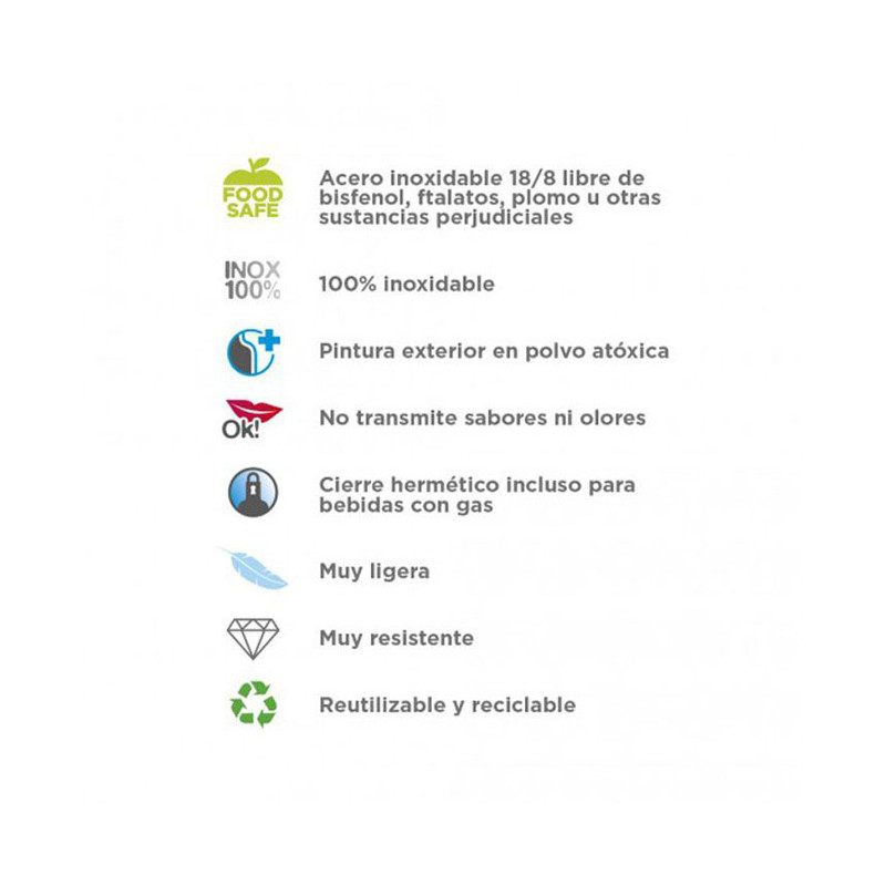 Kantina Laken Acero INOX Basic 1l S/S