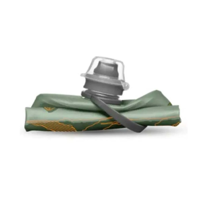 Garrafa Hydrapak STOW 500ml verde montañas