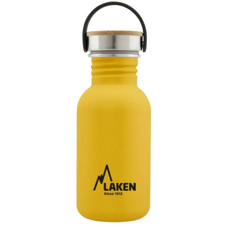 Butelka Laken ac inox Basic 500ml-tap acero/bambú