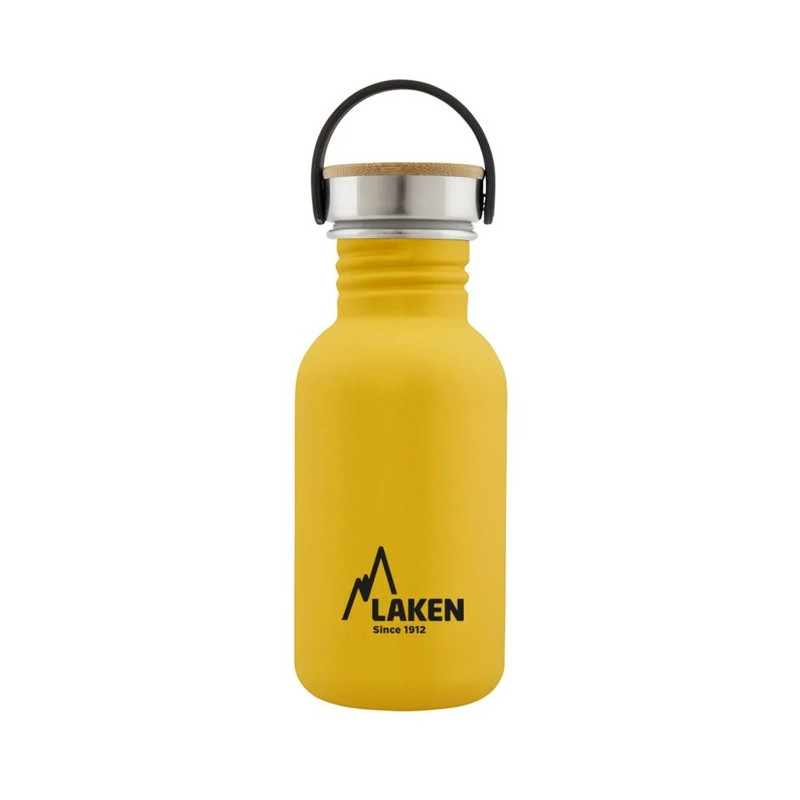 Láhev Laken ac inox Basic 500ml-tap acero/bambú