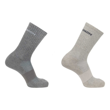 Sukat Salomon Socks EVASION CREW 2X Light Grey./HEATHER MED