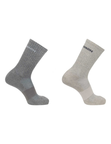 Sokker Salomon Socks EVASION CREW 2X Light Grey./HEATHER MED