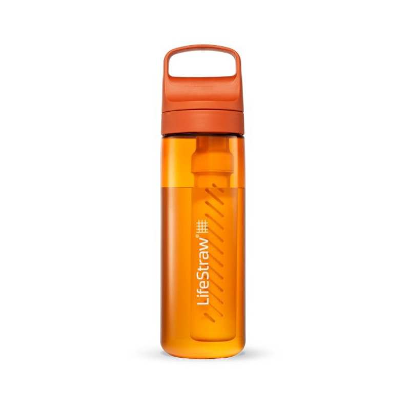 Pullo Lifestraw 2.0 WATER FILTER BOTTLE 22OZ ORANGE