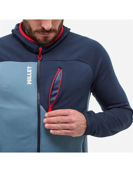 Polar Millet SENECA FLEECE HOODIE M Coronet Blue/Saph