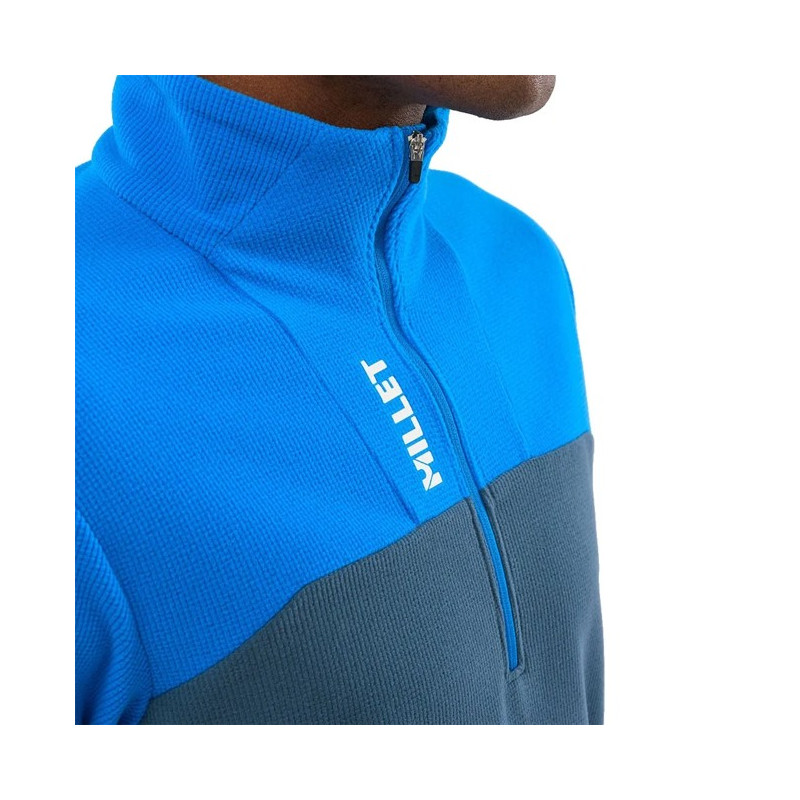 Fleeceová mikina Millet UBIC LIGHTGRID PO M Icon Blue/Dark Denim