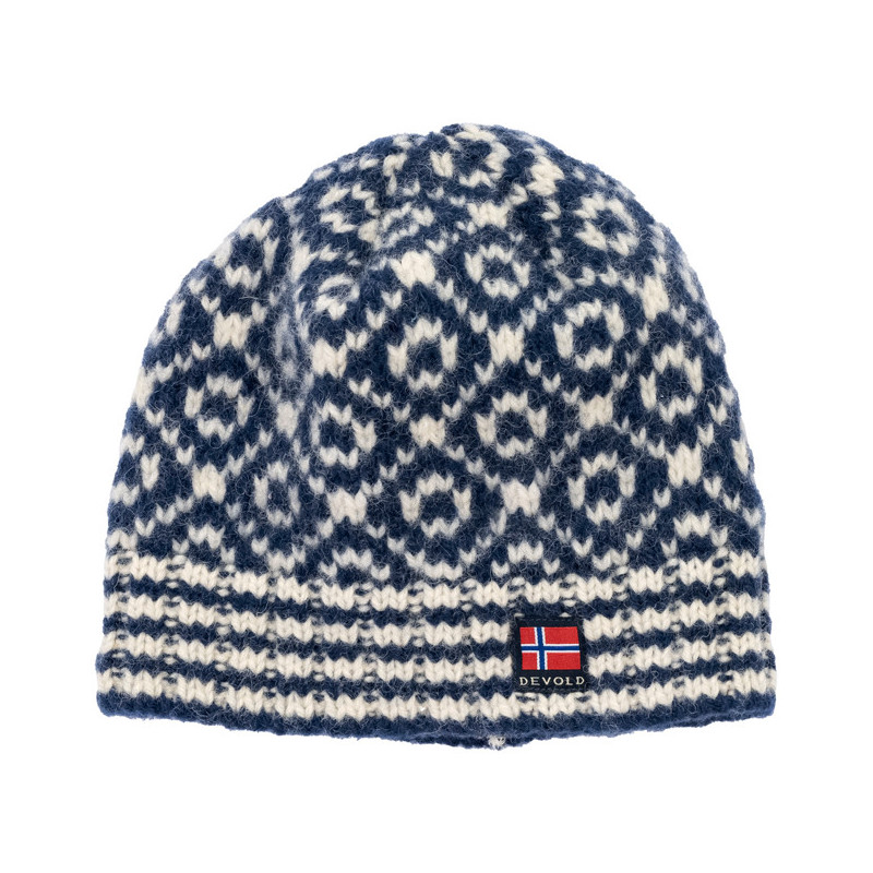 Hut Devold SVALBARD WOOL BEANIE Night/Offwhite