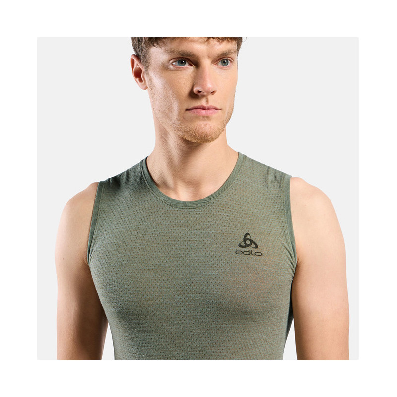 Maglietta Odlo BL TOP CREW SINGLT MERINO PERF LIGHT Vet
